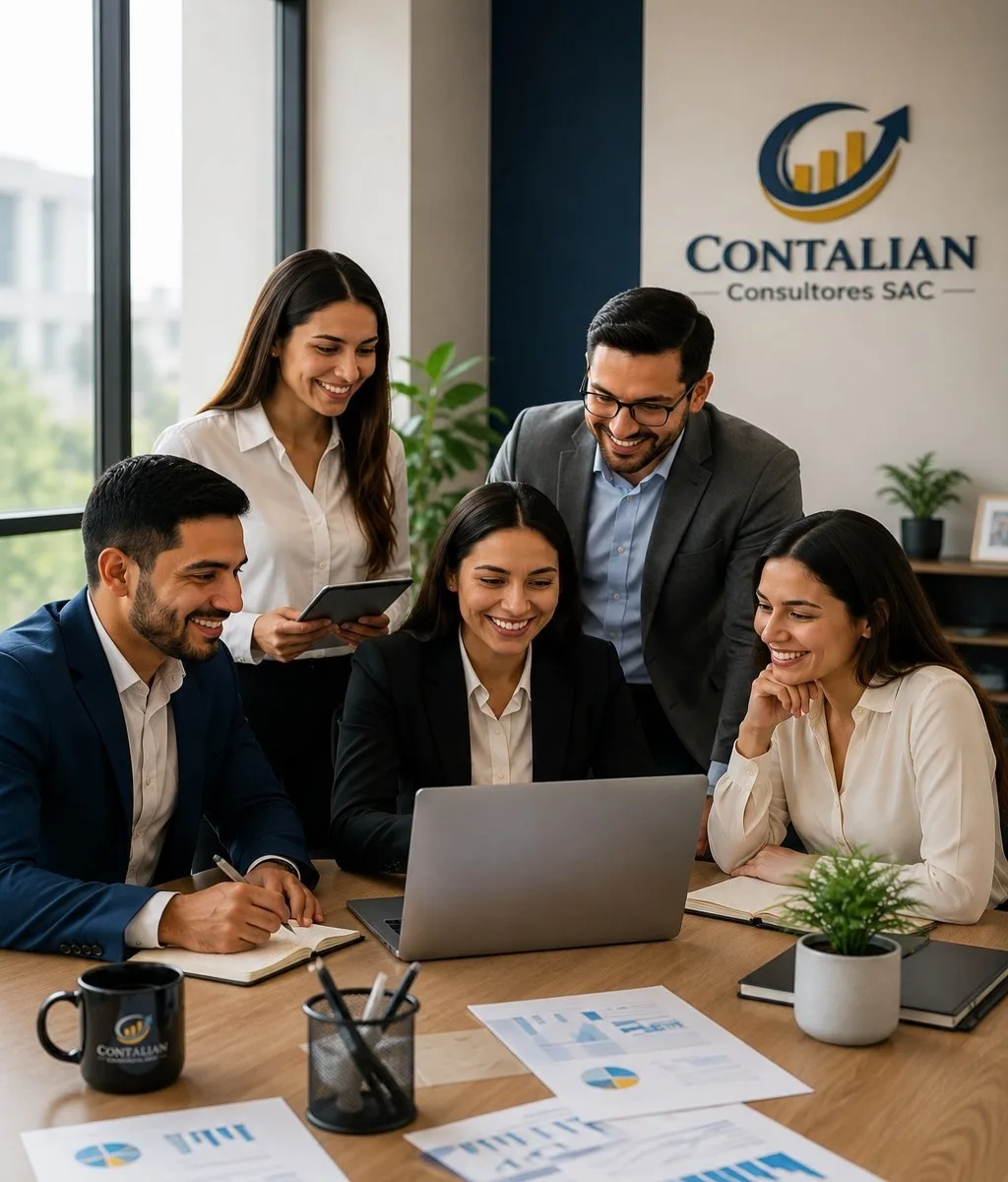 Equipo profesional trabajando con integridad y compromiso